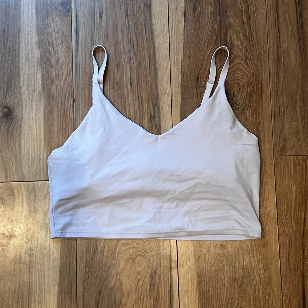 Lilac Athleta V- Neck Elation Longline Bra A-C
